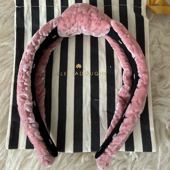 NWOT - Lele Sadoughi Burnout Velvet Knotted Headband - Picture 4 of 5